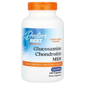 Doctor's Best, Glucosamine Chondroitin MSM with OptiMSM®, 240 Capsules