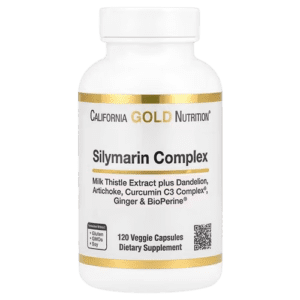 134-removebg-preview California Gold Nutrition, Silymarin Complex, Milk Thistle Extract Plus Dandelion, Artichoke, Curcumin C3 Complex®, Ginger, and BioPerine®, 120 Veggie Capsules