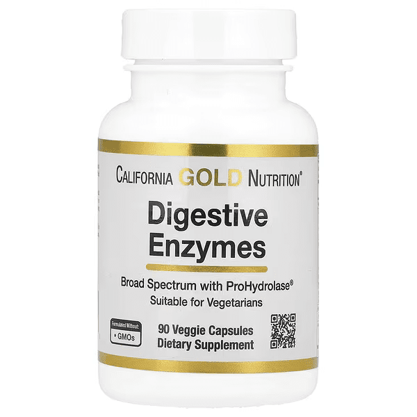 158 (1) California Gold Nutrition, Digestive Enzymes, 90 Veggie Capsules