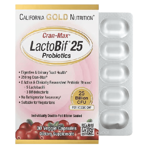 78-removebg-preview California Gold Nutrition, CranMax® LactoBif Probiotics, 25 Billion CFU, 30 Veggie Capsules