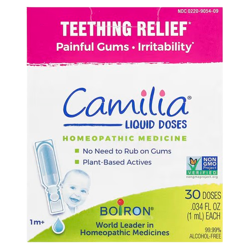 99__1_-removebg-preview Boiron, Camilia®, Teething Relief, 1 Month+, 30 Doses, 0.034 fl oz (1 ml) Each