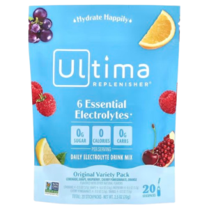 Ultima Replenisher, 6 Essential Electrolytes, Daily Electrolyte Mix, Variety Pack, 20 Stickpacks
