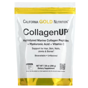 California Gold Nutrition, CollagenUP®, Hydrolyzed Marine Collagen Peptides with Hyaluronic Acid and Vitamin C, Unflavored, 7.26 oz (206 g)