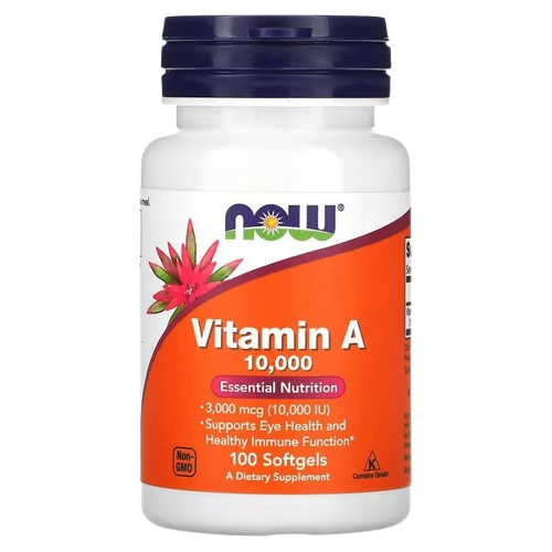 NOW Foods, Vitamin A, 10,000 IU, 100 Softgels