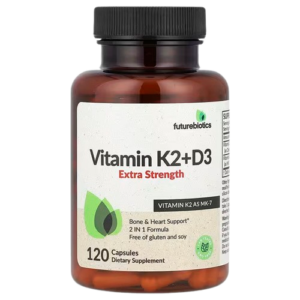 Futurebiotics, Vitamin K2 + D3, Extra Strength, 120 Capsules