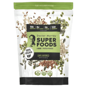 Dr. Murray's, Super Foods, 3 Seed Protein Powder, Pumpkin + Flax + Sunflower, Unflavored, 16 oz (453.5 g)