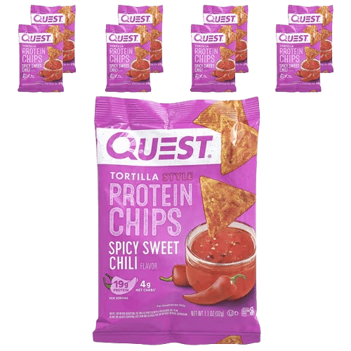 Quest Nutrition, Tortilla Style Protein Chips, Spicy Sweet Chili, 8 Bags, 1.1 oz (32 g) Each