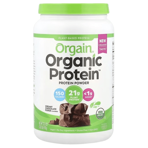 Orgain, Organic Protein Powder, Plant Based, Creamy Chocolate Fudge, 2.03 lbs (920 g)
