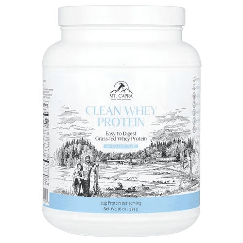 Mt. Capra, Clean Whey Protein, Unsweetened, 16 oz (453 g)