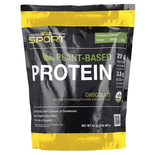 image-removebg-preview (19) California Gold Nutrition, Sport, Plant-Based Protein, Chocolate, 2 lb (907 g)