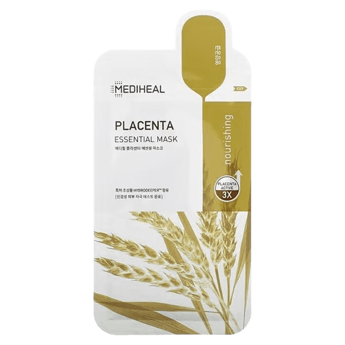image-removebg-preview (26) MEDIHEAL, Placenta, Essential Beauty Mask, 10 Sheets, 0.81 fl oz (24 ml) Each