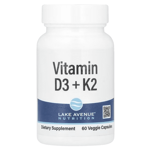 image-removebg-preview (27) Lake Avenue Nutrition, Vitamin D3 + K2, 60 Veggie Capsules