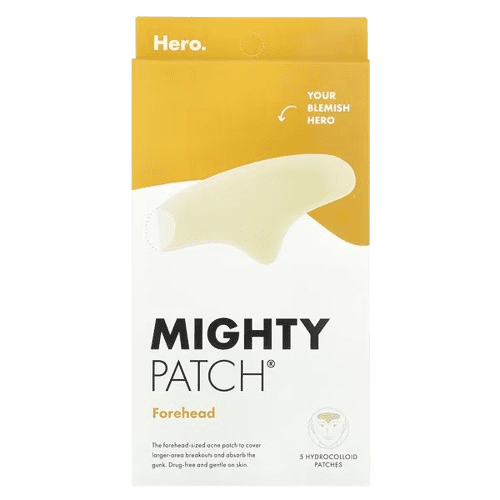 image-removebg-preview (29) Hero Cosmetics, Mighty Patch® Forehead, 5 Hydrocolloid Patches