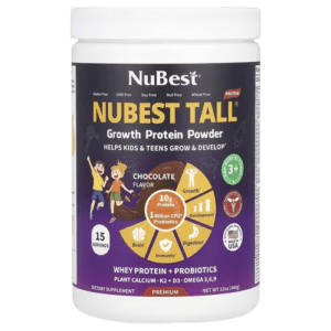 image-removebg-preview (29) NuBest, NuBest Tall®, Growth Protein Powder, For Kids & Teens 3+, Chocolate, 12 oz (340 g)