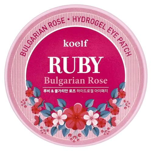 Koelf, Ruby Bulgarian Rose, Hydrogel Eye Patch, 60 Patches