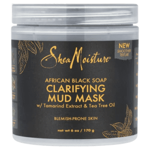 image-removebg-preview (34) SheaMoisture, African Black Soap, Clarifying Mud Beauty Mask w/ Tamarind Extract & Tea Tree Oil, 6 oz (170 g)