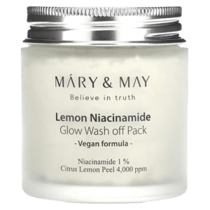 image-removebg-preview (35) Mary & May, Lemon Niacinamide Glow, Wash off Pack, 4.4 oz (125 g)