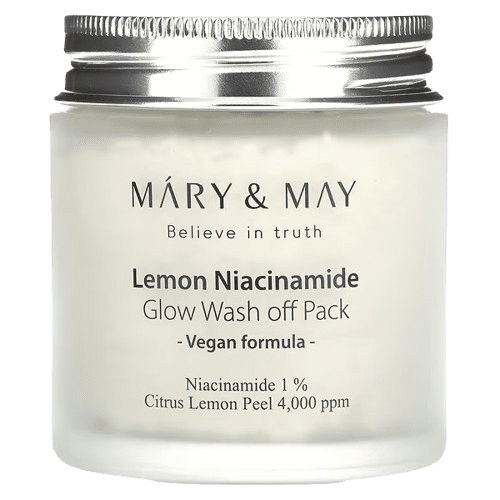 image-removebg-preview (35) Mary & May, Lemon Niacinamide Glow, Wash off Pack, 4.4 oz (125 g)