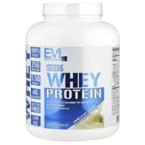 EVLution Nutrition, 100% Whey Protein, Vanilla Ice Cream, 5 lb (2,268 kg)