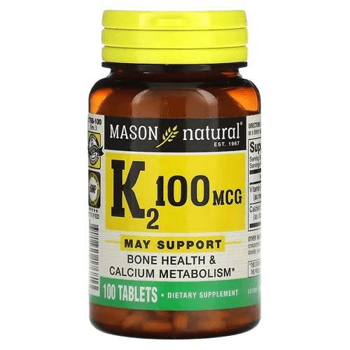 Mason Natural, Vitamin K2, 100 mcg, 100 Tablets