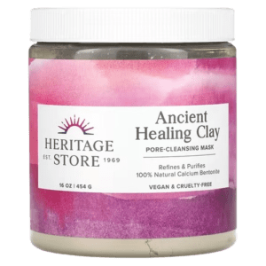 image-removebg-preview (40) Heritage Store, Ancient Healing Clay, Pore-Cleansing Beauty Mask, 16 oz (454 g)