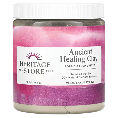 image-removebg-preview (40) Heritage Store, Ancient Healing Clay, Pore-Cleansing Beauty Mask, 16 oz (454 g)