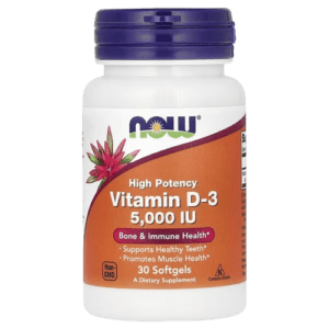 NOW Foods, Vitamin D-3, High Potency, 5,000 IU, 30 Softgels