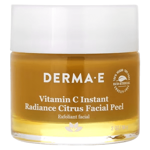 DERMA E, Vitamin C, Instant Radiance Citrus Facial Peel, 2 oz (56 g)