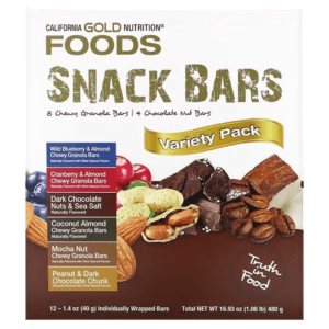 image-removebg-preview (42) California Gold Nutrition, Foods, Variety Pack Snack Bars, 12 Bars, 1.4 oz (40 g) Each