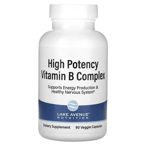 image-removebg-preview (47) Lake Avenue Nutrition, High Potency Vitamin B Complex, 90 Veggie Capsules