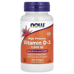 NOW Foods, Vitamin D-3, High Potency, 1,000 IU, 360 Softgels