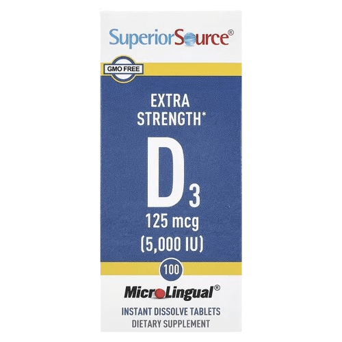 image-removebg-preview (58) Superior Source, D3, Extra Strength, 125 mcg (5,000 IU), 100 MicroLingual® Instant Dissolve Tablets