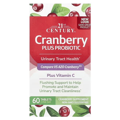 image-removebg-preview (61) 21st Century, Cranberry Plus Probiotic, 60 Tablets