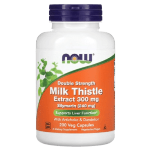 NOW Foods, Milk Thistle Extract, Double Strength, 300 mg, 200 Veg Capsules