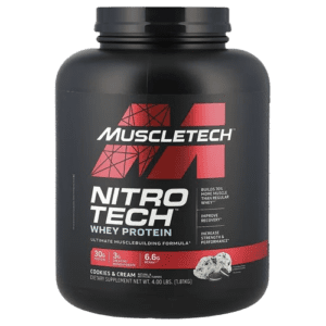 image-removebg-preview (64) MuscleTech, Nitro-Tech™ Whey Protein, Cookies and Cream, 4 lbs (1.81 kg)