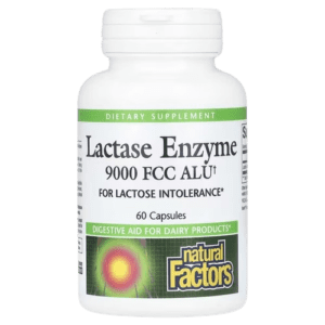 Natural Factors, Lactase Enzyme, 9,000 FCC ALU, 60 Capsules