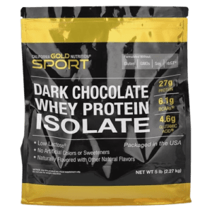 California Gold Nutrition, Sport, Whey Protein Isolate, Dark Chocolate, 5 lb (2.27 kg)