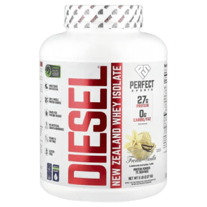 image-removebg-preview (81) PERFECT Sports, Diesel®, New Zealand Whey Isolate, French Vanilla, 5 lb (2.27 kg)