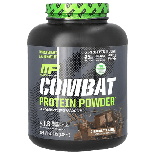 image-removebg-preview (82) MusclePharm, Combat Protein Powder, Chocolate Milk, 4.1 lb (1.86 kg)