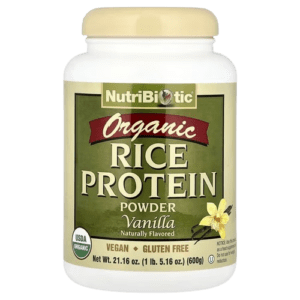 NutriBiotic, Organic Rice Protein Powder, Vanilla, 21.16 oz (600 g)